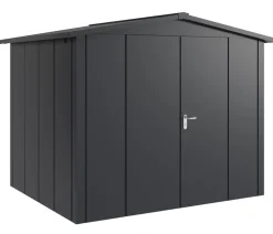 Hörmann Metallgerätehaus Juno JSD9 L-Sk Motiv Design mit Doppeltür, ca. B285/H227/T237 cm
