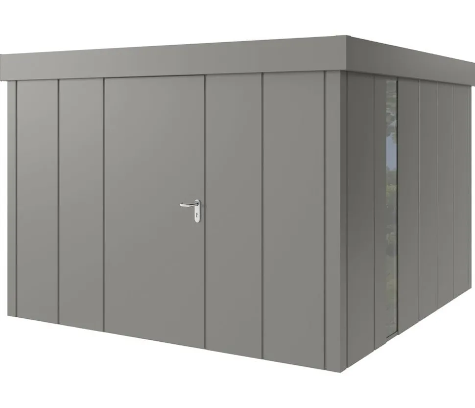 Hörmann Metallgerätehaus Juno JFD14 L-Sk Motiv Design bodentiefes Fenster, ca. B325/H222/T325 cm