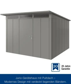 Hörmann Metallgerätehaus Juno JPD14 L-Sk Motiv Design, ca. B325/H232/T358 cm