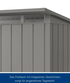 Hörmann Metallgerätehaus Juno JPD8 M-Sk Motiv Modern, ca. B277/H224/T214 cm