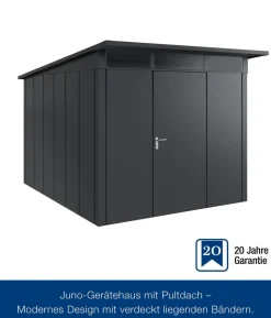 Hörmann Metallgerätehaus Juno JPD7 M-Sk Motiv Modern, ca. B229/H232/T358 cm
