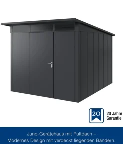 Hörmann Metallgerätehaus Juno JPD11 L-Sk Motiv Design, ca. B277/H232/T358 cm