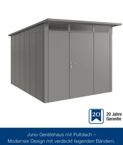 Hörmann Metallgerätehaus Juno JPD7 M-Sk Motiv Modern, ca. B229/H232/T358 cm