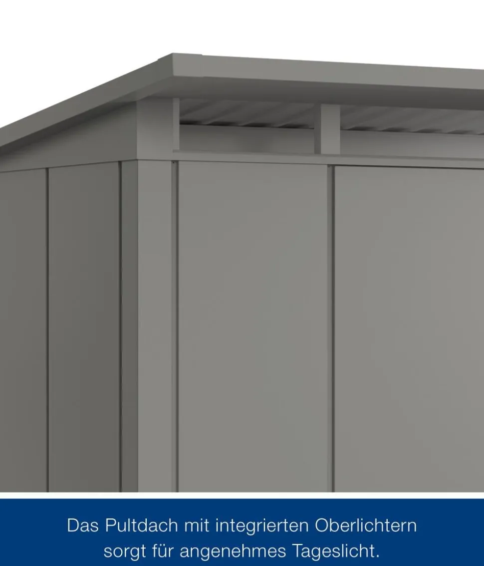 Hörmann Metallgerätehaus Juno JPD9 L-Sk Motiv Design, ca. B277/H224/T262 cm
