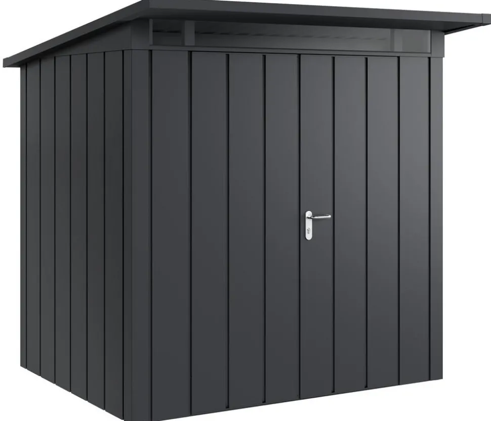 Hörmann Metallgerätehaus Juno JPD4 M-Sk Motiv Modern mit Doppeltür, ca. B229/H224/T214 cm