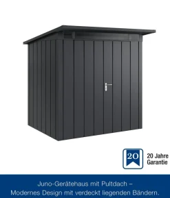 Hörmann Metallgerätehaus Juno JPD4 M-Sk Motiv Modern mit Doppeltür, ca. B229/H224/T214 cm