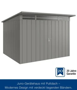 Hörmann Metallgerätehaus Juno mit Lichtband JFD4 M-Sk, ca. B229/H239/T181 cm