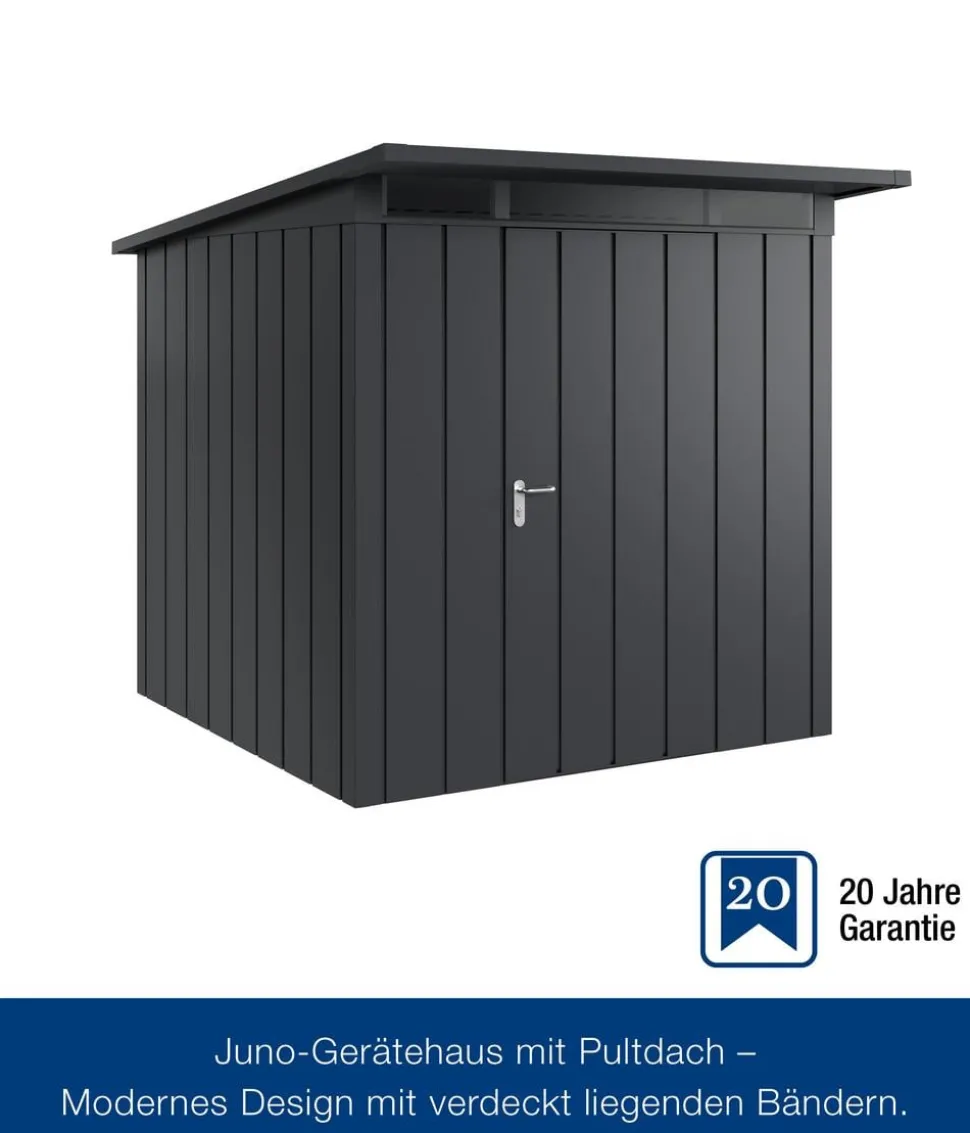 Hörmann Metallgerätehaus Juno JPD5 M-Sk Motiv Modern, ca. B229/H224/T262 cm