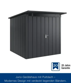 Hörmann Metallgerätehaus Juno JPD5 M-Sk Motiv Modern mit Doppeltür, ca. B229/H224/T262 cm