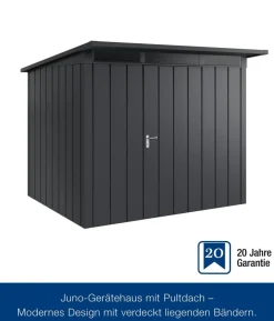 Hörmann Metallgerätehaus Juno JPD9 M-Sk Motiv Modern, ca. B277/H224/T262 cm