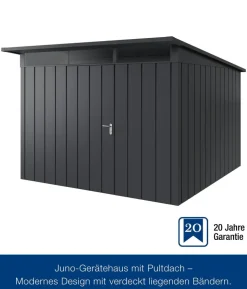 Hörmann Metallgerätehaus Juno JPD14 M-Sk Motiv Modern, ca. B325/H232/T358 cm