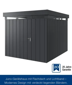 Hörmann Metallgerätehaus Juno mit Lichtband JFD11 M-Sk, ca. B277/H239/T325 cm