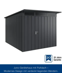 Hörmann Metallgerätehaus Juno JPD11 M-Sk Motiv Modern, ca. B277/H232/T358 cm