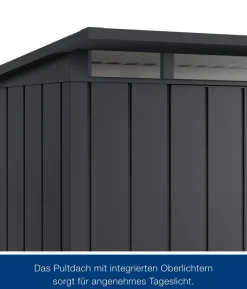 Hörmann Metallgerätehaus Juno JPD13 M-Sk Motiv Modern, ca. B325/H232/T310 cm