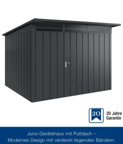 Hörmann Metallgerätehaus Juno JPD13 M-Sk Motiv Modern, ca. B325/H232/T310 cm