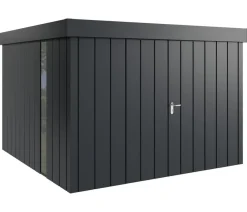 Hörmann Metallgerätehaus Juno JFD14 M-Sk Motiv Modern bodentiefes Fenster mit Doppeltür, ca. B325/H222/T325 cm