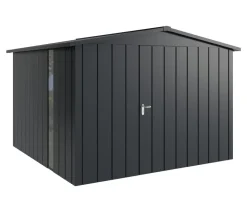 Hörmann Metallgerätehaus Juno JSD14 M-Sk Motiv Modern bodentiefes Fenster, ca. B333/H231/T325 cm