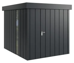 Hörmann Metallgerätehaus Juno JFD6 M-Sk Motiv Modern bodentiefes Fenster, ca. B229/H222/T277 cm
