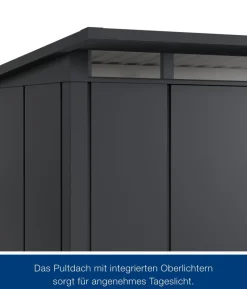 Hörmann Metallgerätehaus Juno JPD14 L-Sk Motiv Design, ca. B325/H232/T358 cm