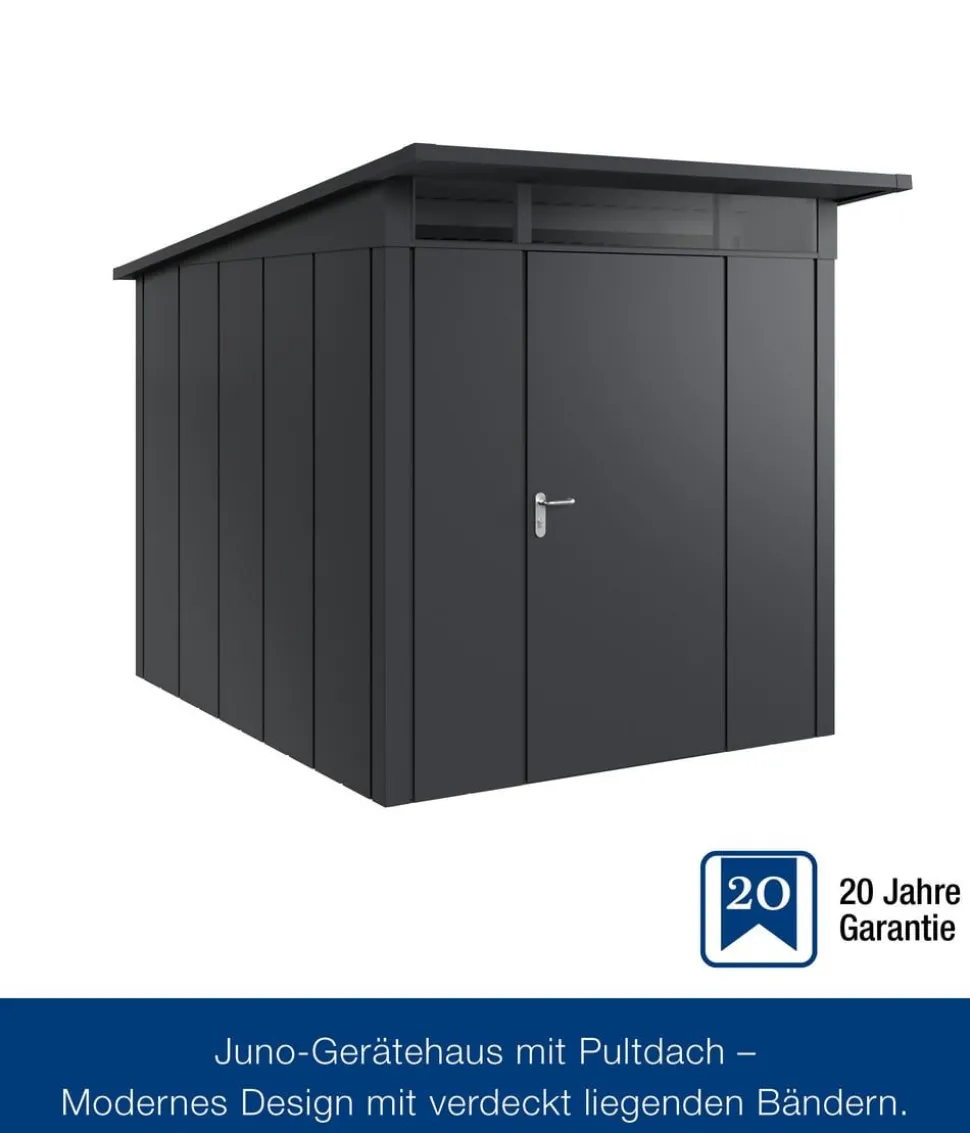 Hörmann Metallgerätehaus Juno JPD6 L-Sk Motiv Design, ca. B229/H232/T310 cm