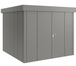 Hörmann Metallgerätehaus Juno JFD10 L-Sk Motiv Design mit Doppeltür, ca. B277/H222/T277 cm