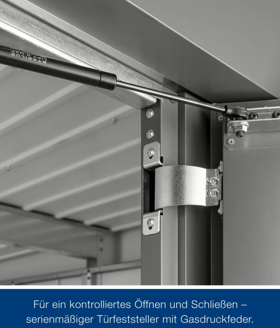 Hörmann Metallgerätehaus Juno JSD14 M-Sk Motiv Modern, ca. B333/H231/T325 cm