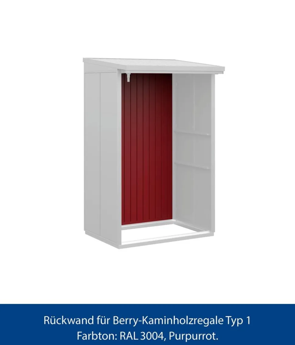 Hörmann Rückwand für Berry-Kaminholzregal Typ 1, ca. B117,3/H188 cm