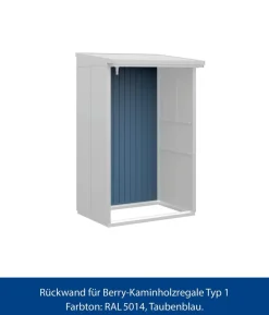 Hörmann Rückwand für Berry-Kaminholzregal Typ 1, ca. B117,3/H188 cm