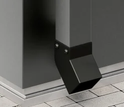 Hörmann Stahl-Regenfallrohr-Set, Graualuminium, 2 Stk.