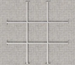 Hörmann Stahl-Unterkonstruktion für Gerätehaus Juno JSD9/JFD9/JPD9