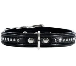 HUNTER® Hundehalsband Modern Art Luxus, schwarz