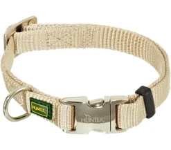 HUNTER® Hundehalsband Vario Basic Alu Strong, beige