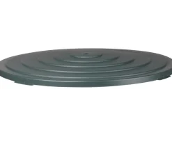 ICS Kunststoff-Deckel für Regentonne 500 l, rund, dunkelgrün
