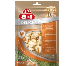8in1 Hundesnack Delights Kauknochen im Beutel
