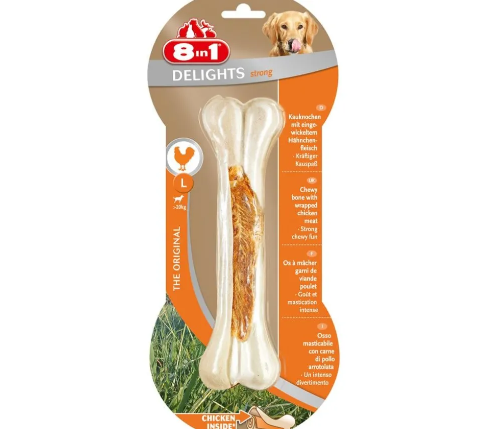 8in1 Hundesnack Delights Strong Kauknochen