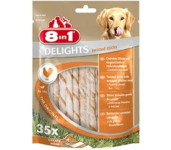 8in1 Hundesnack Delights Twisted Sticks