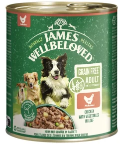 James Wellbeloved Nassfutter für Hunde Grainfree Adult, Huhn in Pastete