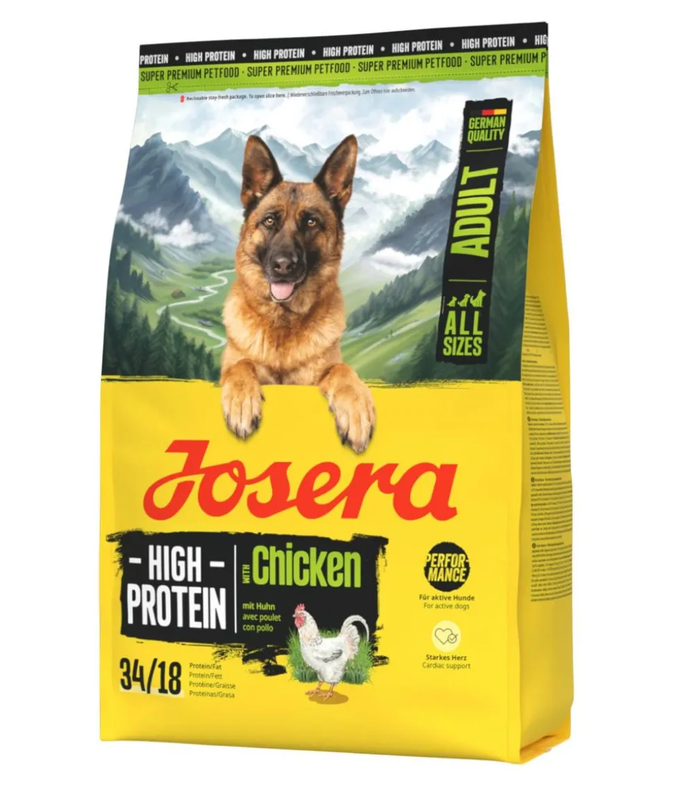 Josera Trockenfutter für Hunde High Protein Adult, Huhn