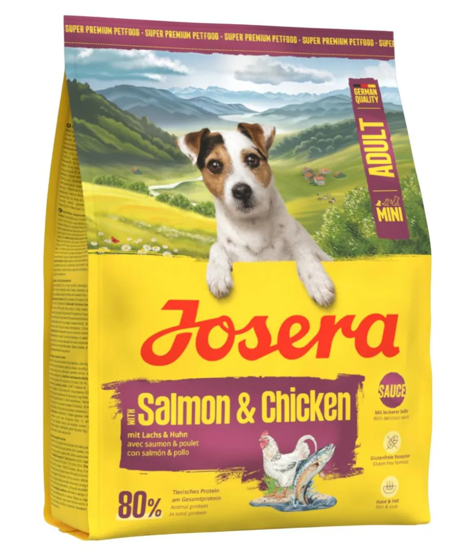 Josera Trockenfutter für Hunde Mini Adult, Lachs & Huhn