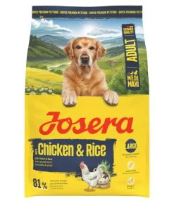 Josera Trockenfutter für Hunde Medi/Maxi Adult, Huhn & Reis