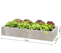 Juwel Hochbeet Timber Grund-Set, ca. B130/H20/T60 cm
