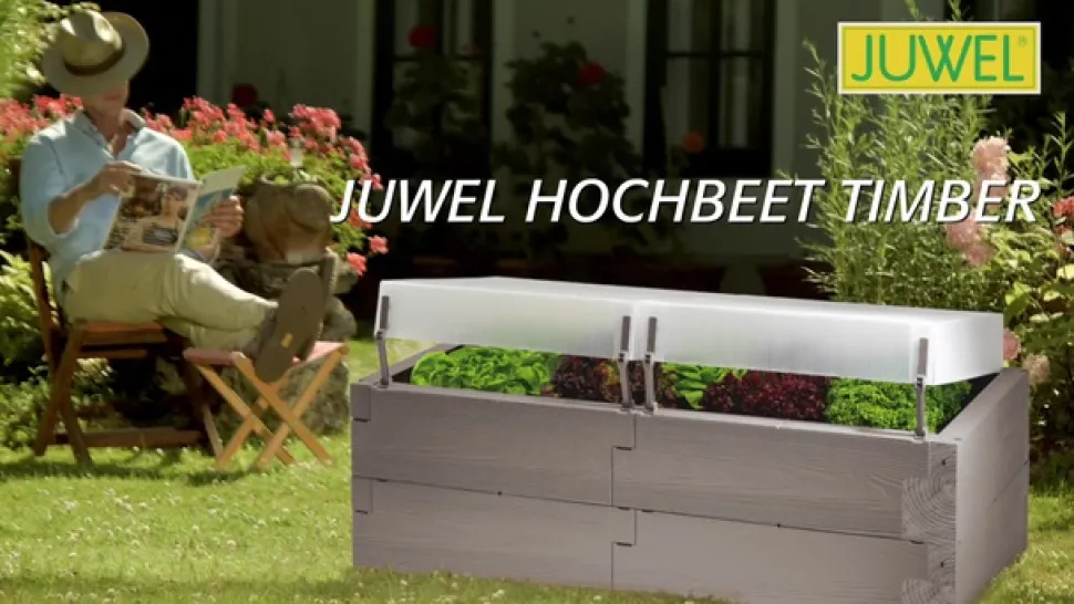 Juwel Hochbeet Timber Grund-Set, ca. B130/H20/T60 cm