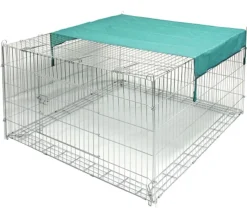 Kerbl Freigehege mit Ausbruchsperre für Kaninchen, ca. B230/H70/T115 cm