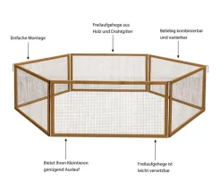 KERBL Freilaufgehege Vario, ca. B120/H59/T120 cm