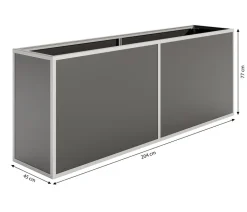 KGT Alu-Hochbeet 210, ca. B205/H77/T45 cm