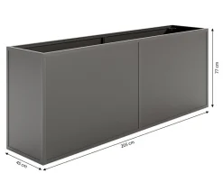 KGT Alu-Hochbeet 210, ca. B205/H77/T45 cm