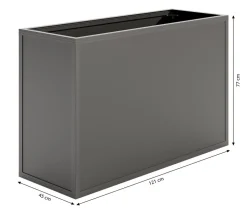 KGT Alu-Hochbeet 130, ca. B121/H77/T45 cm