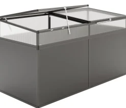 KGT Frühbeetaufsatz 210, anthrazit, ca. B205/H32/T91 cm