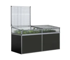 KGT Frühbeetaufsatz für Hochbeet 210, silber