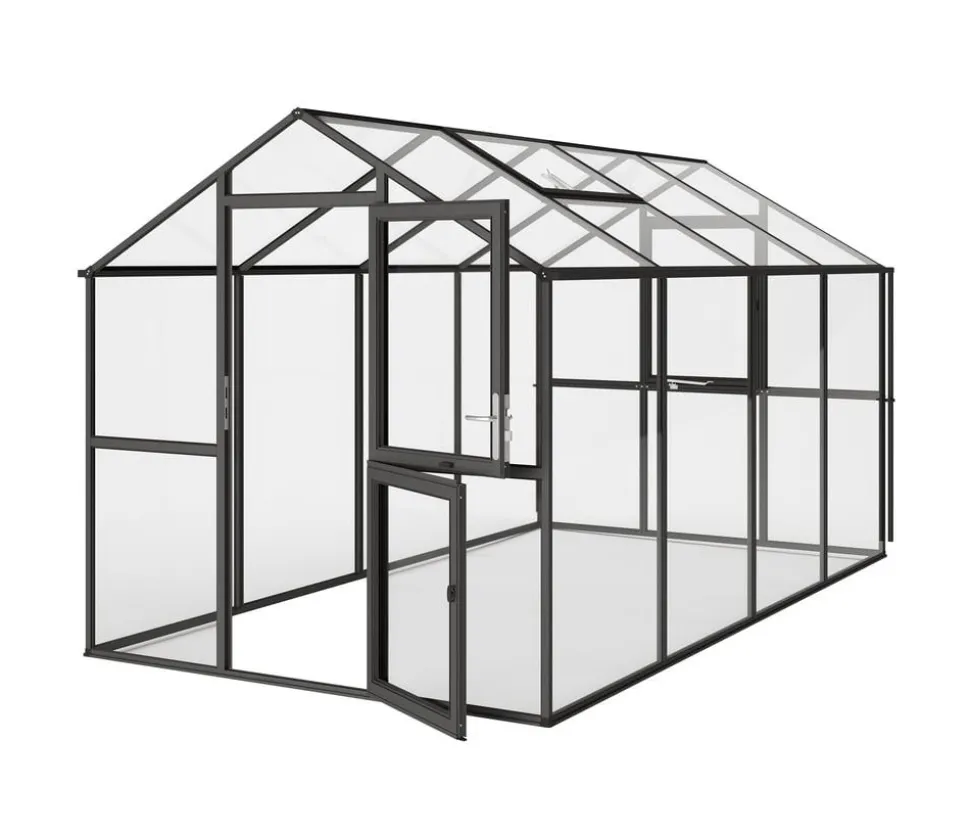 KGT Gewächshaus Aptasia IV, ESG, ca. B233/H235/T429 cm